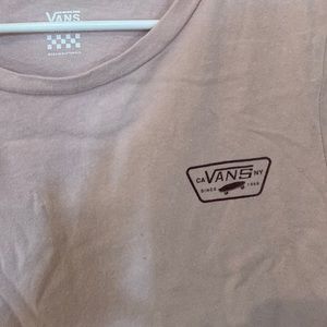 Vans adult small tee shirt purple w vans logo front an back